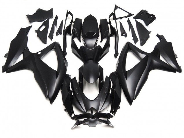 2008-2010 Deep Matte Black Suzuki GSXR 600-750 Motorcycle Fairing