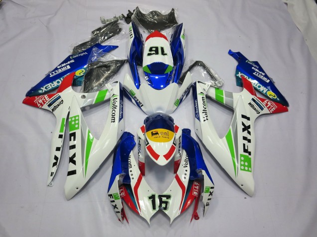 2008-2010 Fixi Blue Suzuki GSXR 600-750 Motorcycle Fairing 2008-2010 Fixi Blue Suzuki GSXR 600-750 Motorcycle Fairing