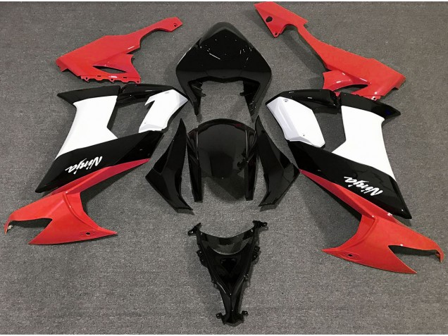 2008-2010 Gloss Red Black and White Kawasaki ZX10R Motorcycle Fairing 2008-2010 Gloss Red Black and White Kawasaki ZX10R Motorcycle Fairing