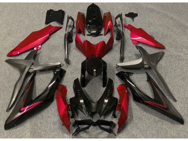 2008-2010 Gloss Red & Green R Suzuki GSXR 600-750 Motorcycle Fairing