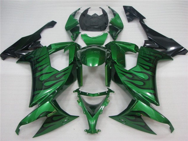 2008-2010 Green Flame Kawasaki ZX10R Motorcycle Fairing