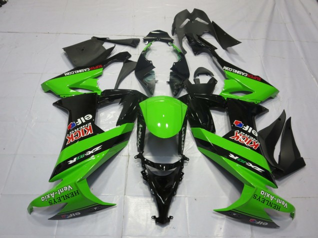 2008-2010 Green and Black Kawasaki ZX10R Motorcycle Fairing