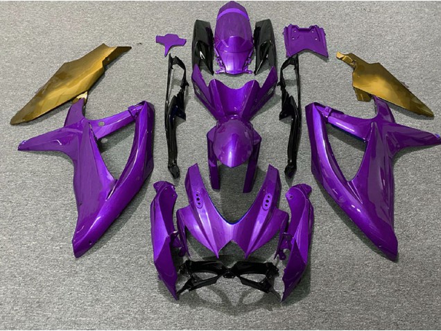 2008-2010 Purple and Gold Suzuki GSXR 600-750 Motorcycle Fairing 2008-2010 Purple and Gold Suzuki GSXR 600-750 Motorcycle Fairing