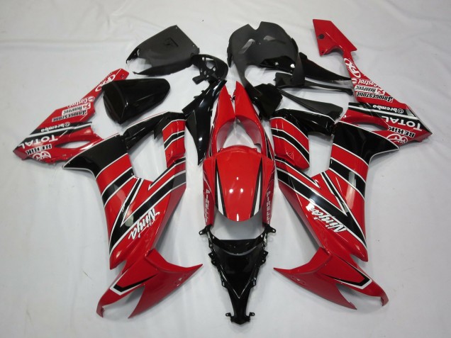 2008-2010 Red Black Kawasaki ZX10R Motorcycle Fairing