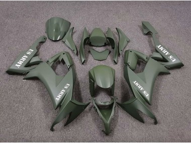 2008-2010 US Army Matte Green Kawasaki ZX10R Motorcycle Fairing