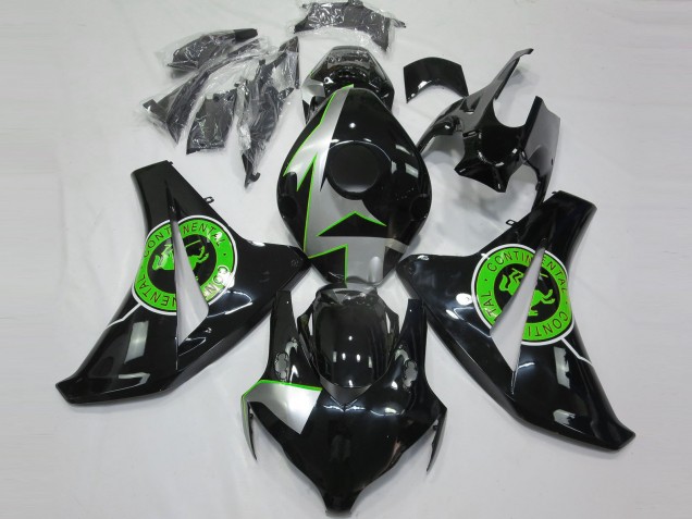 2008-2011 Gloss Black & Green Honda CBR1000RR Motorcycle Fairing