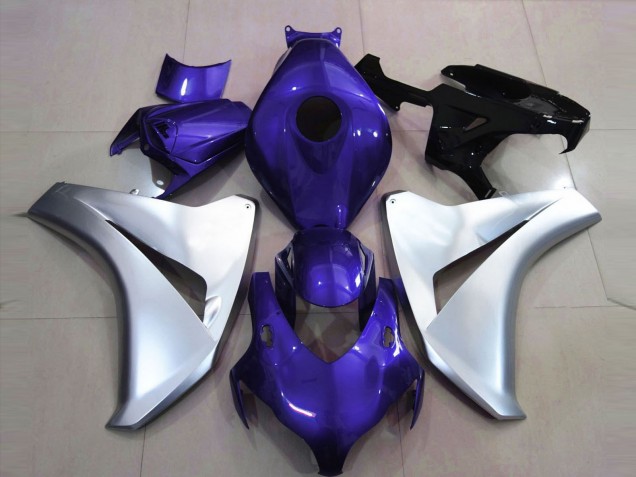 2008-2011 Gloss Blue and Silver Honda CBR1000RR Motorcycle Fairing