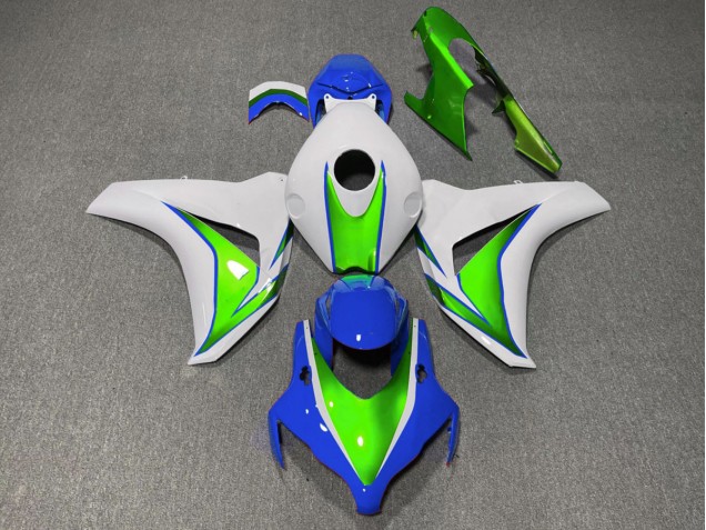 2008-2011 Gloss Green and Blue Honda CBR1000RR Motorcycle Fairing