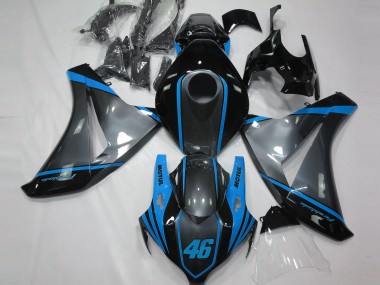 2008-2011 Grey Motul & Light Blue Honda CBR1000RR Motorcycle Fairing