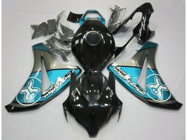 2008-2011 Light Blue on Black Custom Honda CBR1000RR Motorcycle Fairing