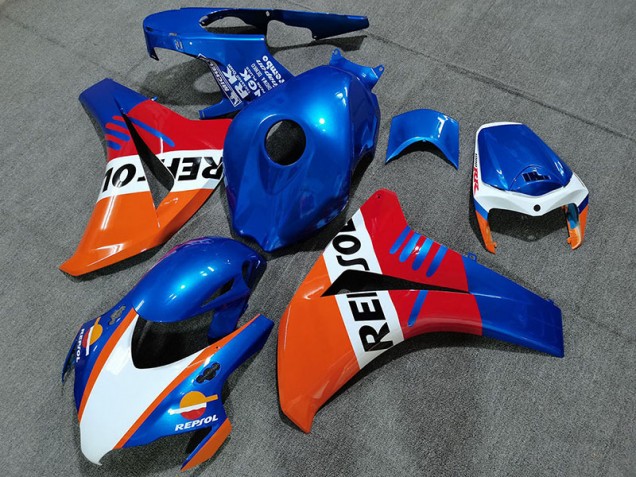 2008-2011 Pearl Blue Repsol Style Honda CBR1000RR Motorcycle Fairing