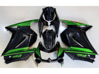 2008-2012 Gloss Black & Green Kawasaki Ninja 250 Motorcycle Fairing