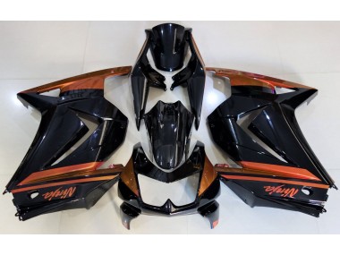 2008-2012 Gloss Black & Orange Kawasaki Ninja 250 Motorcycle Fairing
