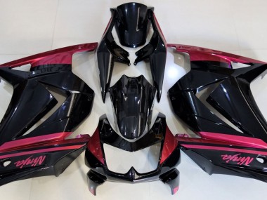 2008-2012 Gloss Black & Red Kawasaki Ninja 250 Motorcycle Fairing