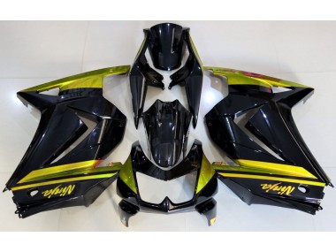2008-2012 Gloss Black & Yellow Kawasaki Ninja 250 Motorcycle Fairing