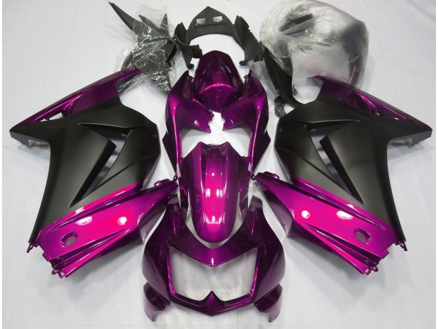 2008-2012 Pink and Matte Black Kawasaki Ninja 250 Motorcycle Fairing 2008-2012 Pink and Matte Black Kawasaki Ninja 250 Motorcycle Fairing