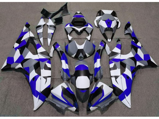2008-2016 Blue Camo Plain Yamaha R6 Motorcycle Fairing 2008-2016 Blue Camo Plain Yamaha R6 Motorcycle Fairing
