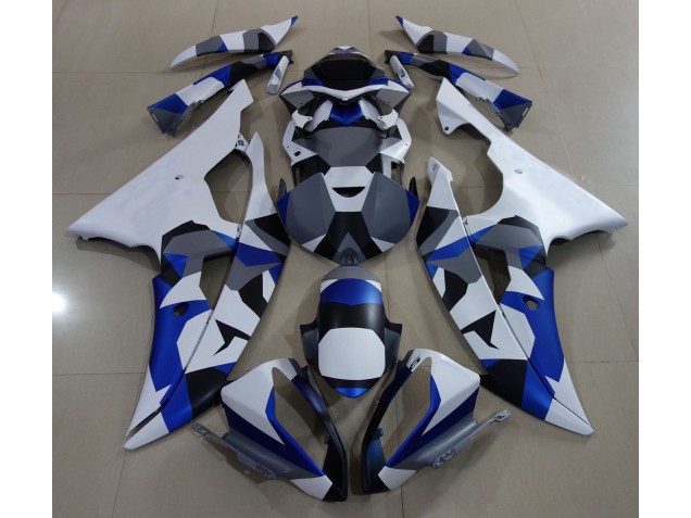 2008-2016 Blue Snow Camo Yamaha R6 Motorcycle Fairing 2008-2016 Blue Snow Camo Yamaha R6 Motorcycle Fairing