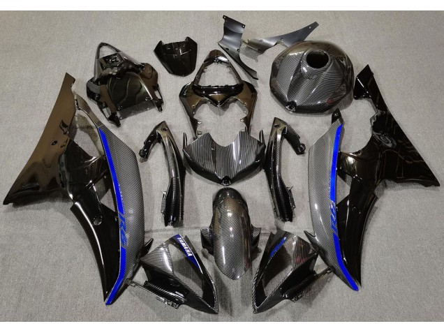 2008-2016 Carbon Fiber & Blue Yamaha R6 Motorcycle Fairing 2008-2016 Carbon Fiber & Blue Yamaha R6 Motorcycle Fairing