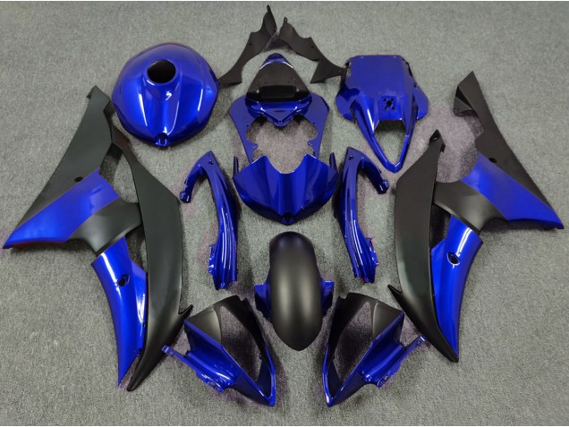 2008-2016 Deep Blue and Matte Black Yamaha R6 Motorcycle Fairing 2008-2016 Deep Blue and Matte Black Yamaha R6 Motorcycle Fairing