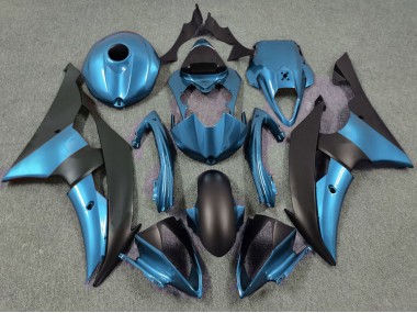 2008-2016 Electric Blue and Matte Black Yamaha R6 Motorcycle Fairing