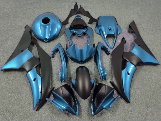 2008-2016 Electric Blue and Matte Black Yamaha R6 Motorcycle Fairing 2008-2016 Electric Blue and Matte Black Yamaha R6 Motorcycle Fairing