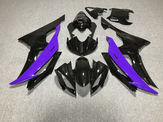 2008-2016 Gloss Black & Purple Yamaha R6 Motorcycle Fairing 2008-2016 Gloss Black & Purple Yamaha R6 Motorcycle Fairing