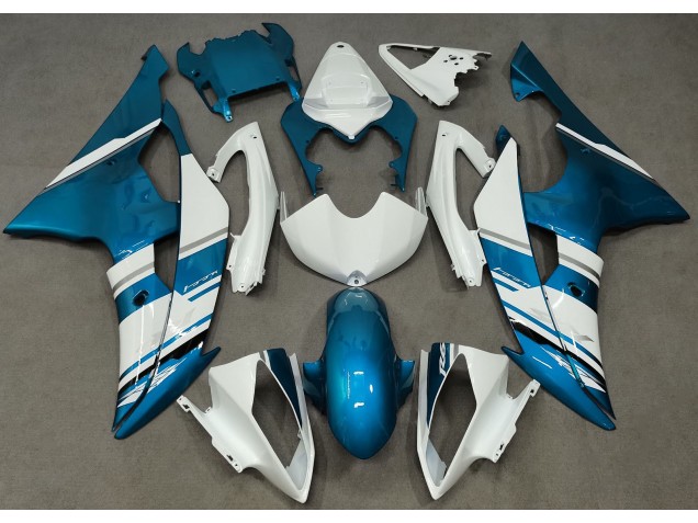 2008-2016 Gloss White and Light Blue OEM Style Yamaha R6 Motorcycle Fairing 2008-2016 Gloss White and Light Blue OEM Style Yamaha R6 Motorcycle Fairing