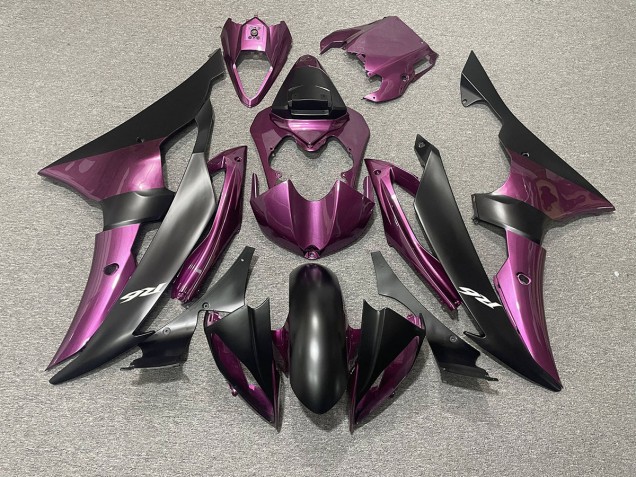 2008-2016 Light Purple and Matte Black Yamaha R6 Motorcycle Fairing 2008-2016 Light Purple and Matte Black Yamaha R6 Motorcycle Fairing