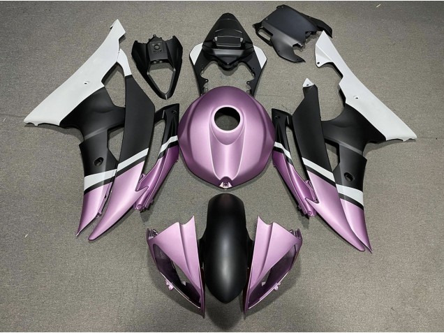 2008-2016 Matte Black and Light Purple Yamaha R6 Motorcycle Fairing 2008-2016 Matte Black and Light Purple Yamaha R6 Motorcycle Fairing