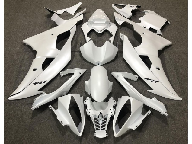 2008-2016 Matte White Yamaha R6 Motorcycle Fairing 2008-2016 Matte White Yamaha R6 Motorcycle Fairing