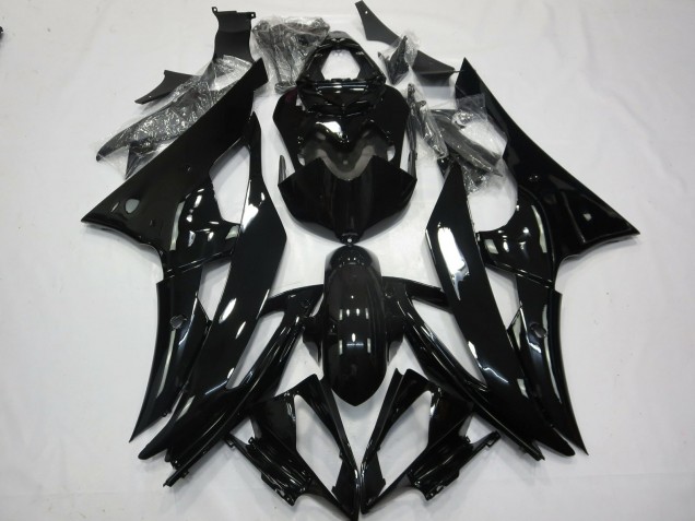 2008-2016 No.2 Gloss Black Yamaha R6 Motorcycle Fairing 2008-2016 No.2 Gloss Black Yamaha R6 Motorcycle Fairing