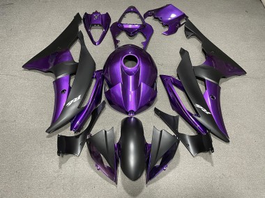 2008-2016 Purple and Matte Black & Logos Yamaha R6 Motorcycle Fairing