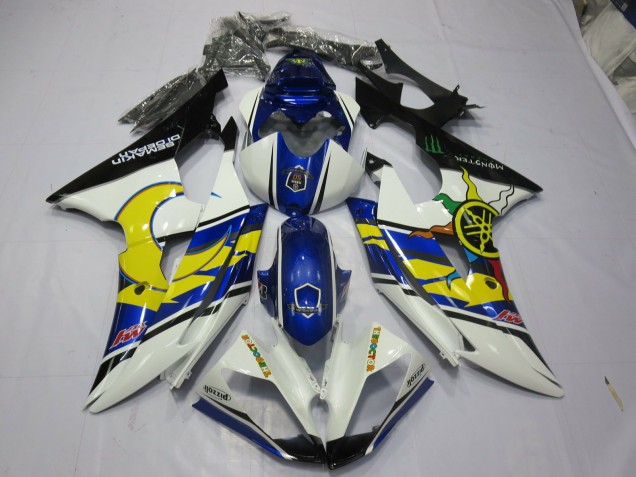 2008-2016 Yellow and Blue Yamaha R6 Motorcycle Fairing
