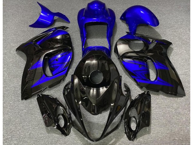 2008-2020 Gloss Black and Deep Blue Suzuki GSXR 1300 Hayabusa Motorcycle Fairing 2008-2020 Gloss Black and Deep Blue Suzuki GSXR 1300 Hayabusa Motorcycle Fairing