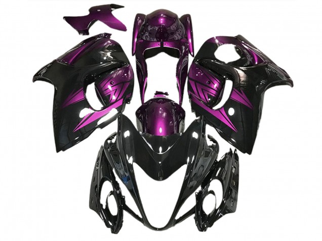 2008-2020 Gloss Black and Deep Purple Suzuki GSXR 1300 Hayabusa Motorcycle Fairing 2008-2020 Gloss Black and Deep Purple Suzuki GSXR 1300 Hayabusa Motorcycle Fairing