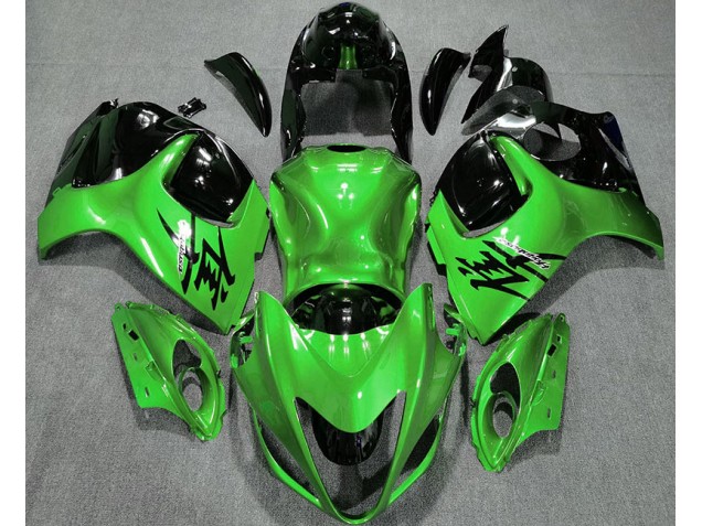 2008-2020 Gloss Green and Black Suzuki GSXR 1300 Hayabusa Motorcycle Fairing