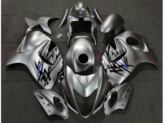 2008-2020 Liquid Silver & Blue Suzuki GSXR 1300 Hayabusa Motorcycle Fairing