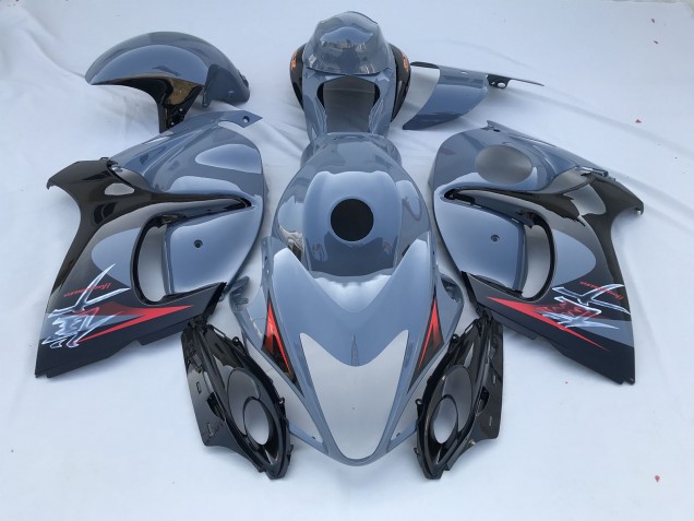 2008-2020 Nardo Grey and Black Limited Suzuki GSXR 1300 Hayabusa Motorcycle Fairing