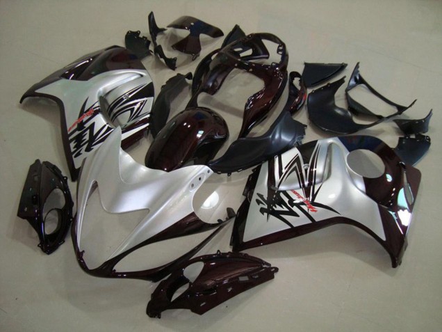 2008-2020 Silver Black Suzuki GSXR 1300 Hayabusa Motorcycle Fairing 2008-2020 Silver Black Suzuki GSXR 1300 Hayabusa Motorcycle Fairing