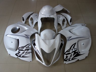 2008-2020 White Suzuki GSXR 1300 Hayabusa Motorcycle Fairing
