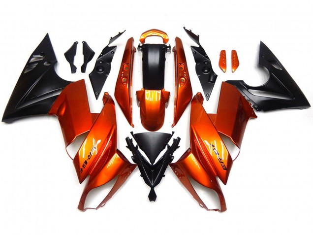 2009-2011 Burnt Orange Kawasaki Ninja 650R Motorcycle Fairing