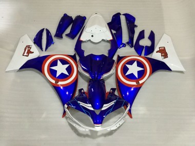 2009-2011 Captain America Yamaha R1 Motorcycle Fairing