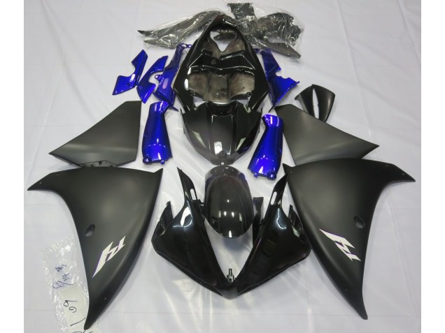 2009-2011 Matte Black & Blue Yamaha R1 Motorcycle Fairing 2009-2011 Matte Black & Blue Yamaha R1 Motorcycle Fairing