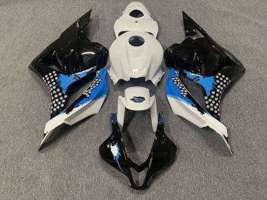 2009-2012 Black Blue and White Honda CBR600RR Motorcycle Fairing