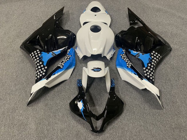 2009-2012 Black Blue and White Honda CBR600RR Motorcycle Fairing 2009-2012 Black Blue and White Honda CBR600RR Motorcycle Fairing