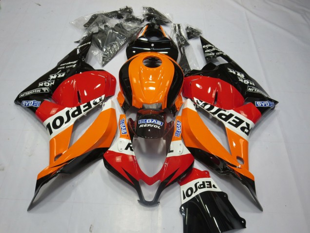 2009-2012 Black Repsol Honda CBR600RR Motorcycle Fairing