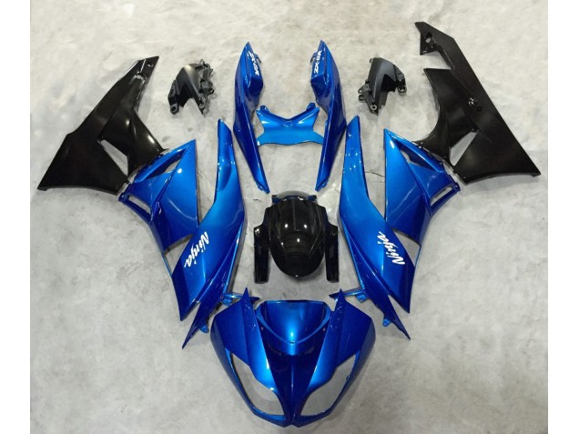 2009-2012 Blue and Black Ninja Kawasaki ZX6R Motorcycle Fairing 2009-2012 Blue and Black Ninja Kawasaki ZX6R Motorcycle Fairing