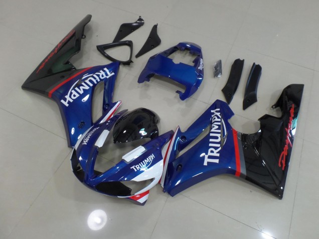 2009-2012 Blue and White Triumph Daytona 675 Motorcycle Fairing 2009-2012 Blue and White Triumph Daytona 675 Motorcycle Fairing