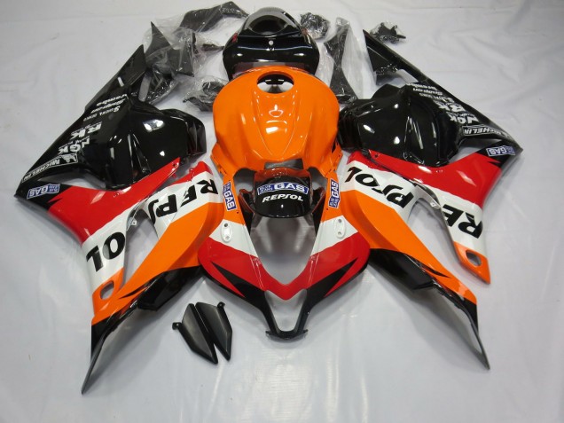 2009-2012 Classic Repsol Style Honda CBR600RR Motorcycle Fairing